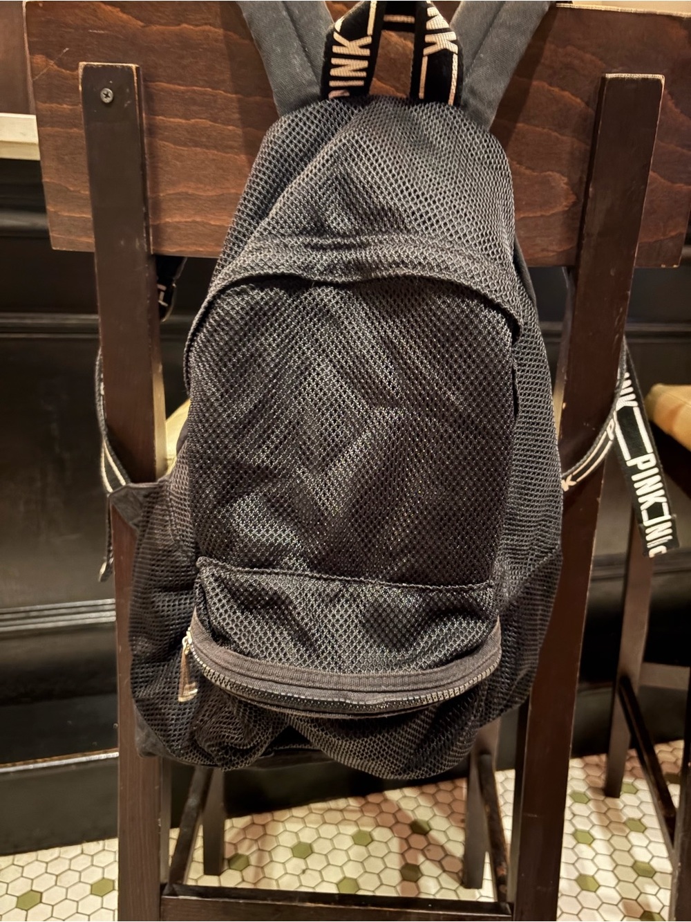 Victoria's Secret pink model travel city full zip backpack adjustable bag